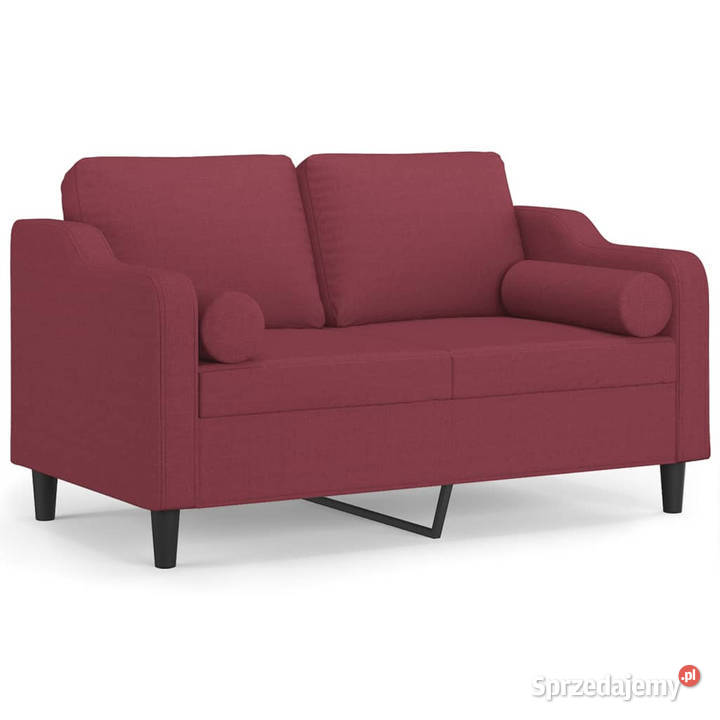 2osobowa sofa z poduszkami winna czerwień 120 Warszawa