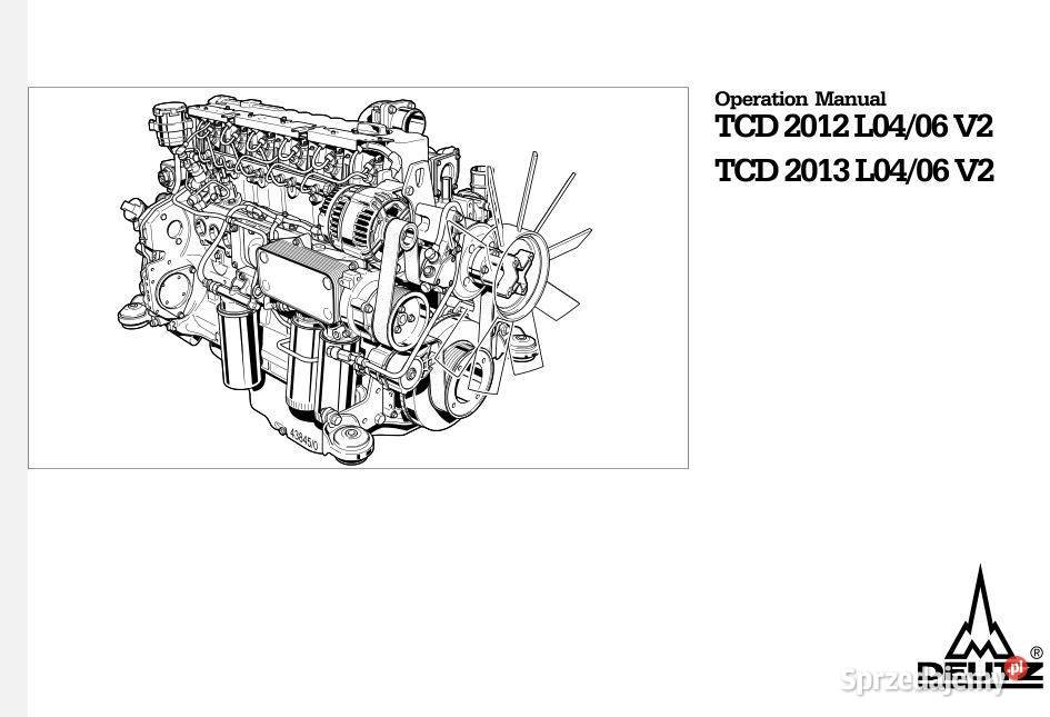 Deutz TCD2012 2V katalog czesci instrukcja świętokrzyskie Kielce sprzedam