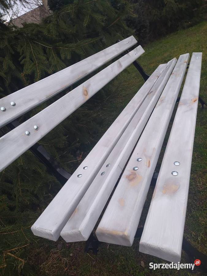 Ławka ogrodowa BIAŁA wwwfutomaeu Kielce