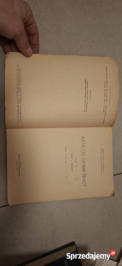Katalog Norm Pracy 1962 Roboty Drogowe 1 wydanie Konin sprzedam