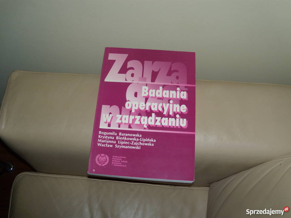 Badania operacyjne w zarządzaniu Bogumiła biznes, nauki ekonomiczne