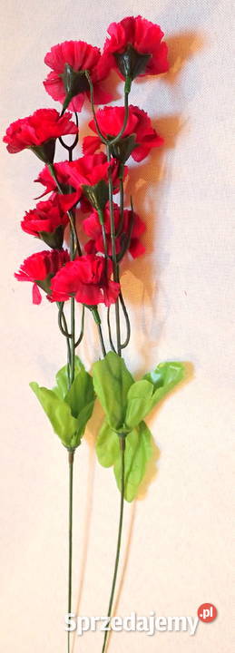 Goździk sztuczny gałązka 5 kwiatów 44 8 kolorów śląskie Siewierz