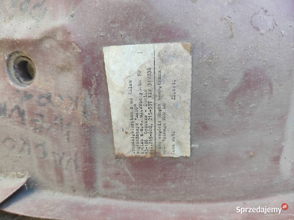 Nadkole wewnętrzne tył fiat 125p osobowe Nadkola Końskie