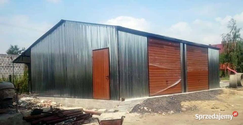 Blaszana montowana hala 128 m ocynkowana Kraków sprzedam