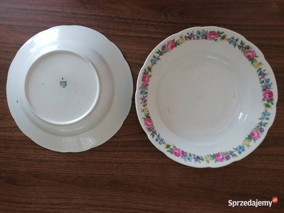 Talerz głęboki porcelana Ćmielów sztuk 2 Łódź