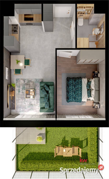 Mieszkanie Poznań 3653m2 2 pokoje