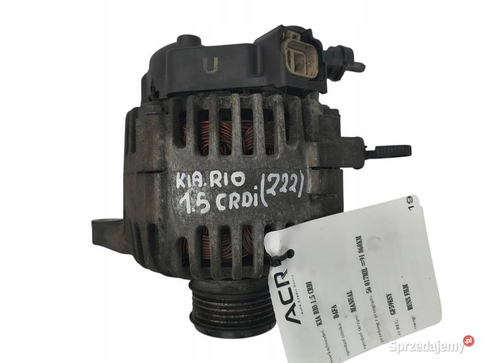 ALTERNATOR Kia Rio Cerato Hyundai Getz Matrix 15 Chełm