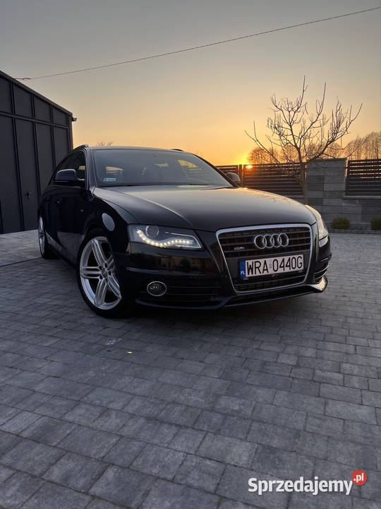 AUDI A4 B8 20 TDI 196 3 x SLINE SKÓRA NAVI LEDY światła do jazdy dziennej Radom