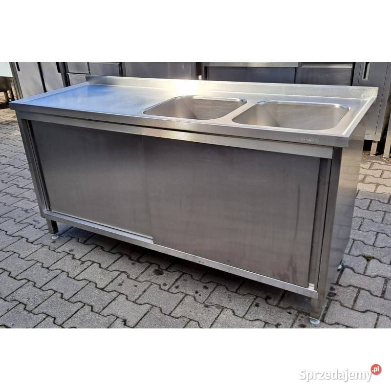 Zlew 2 Komorowy z Szafką Drzwi Suwane 1706085 sprzedam