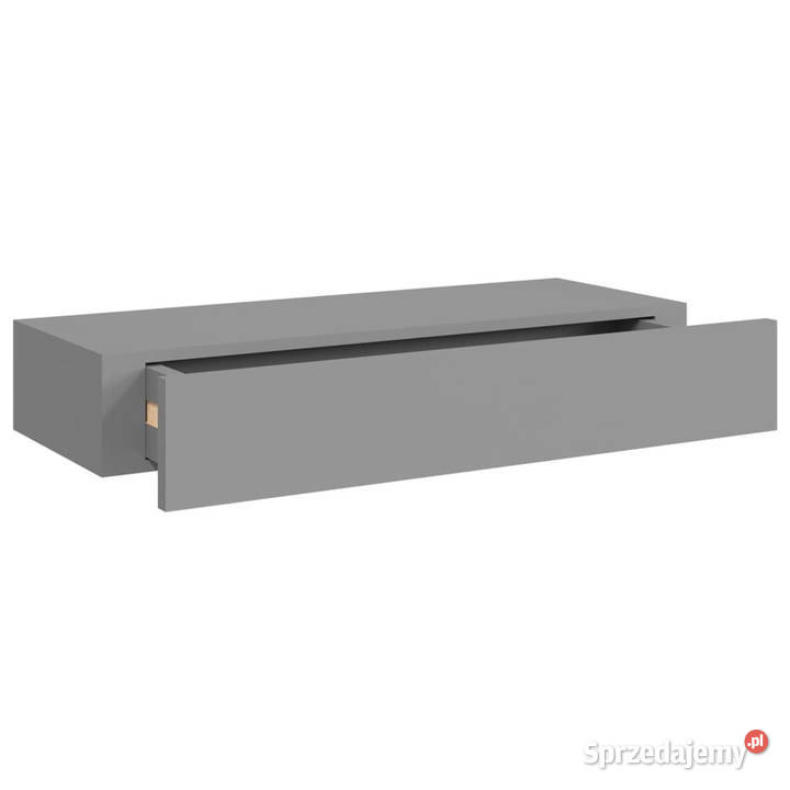 Półki ścienne z szufladą 2 szare 60 x 235 x 10 Warszawa sprzedam