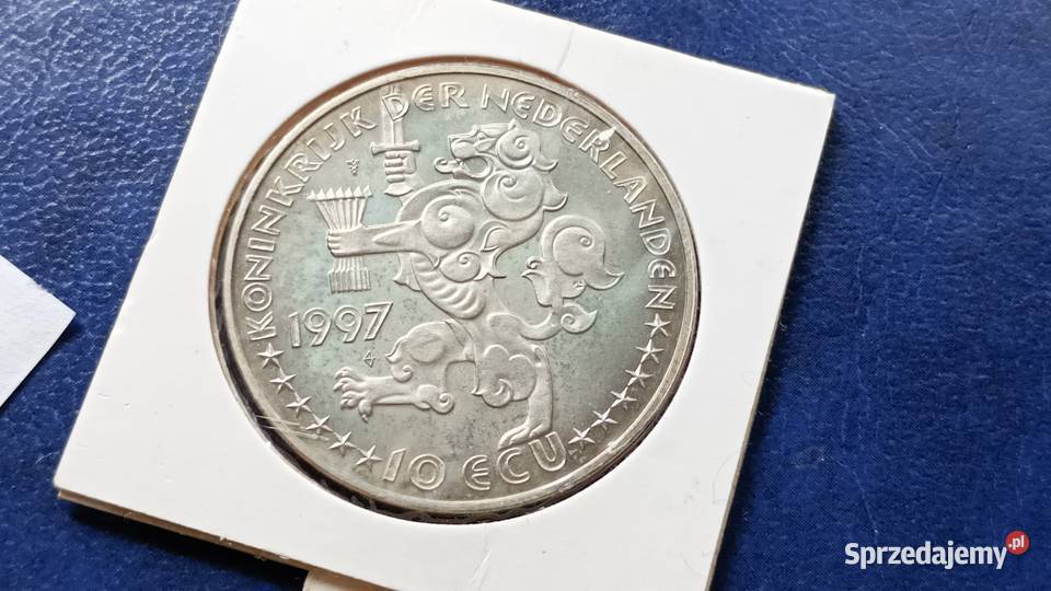 Stare monety 10 ECU 1997 Holandia podkarpackie Lesko