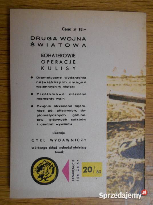 Żółty Tygrys Różan broni się jszcze 2082 Rok wydania 1982 lubelskie Parczew