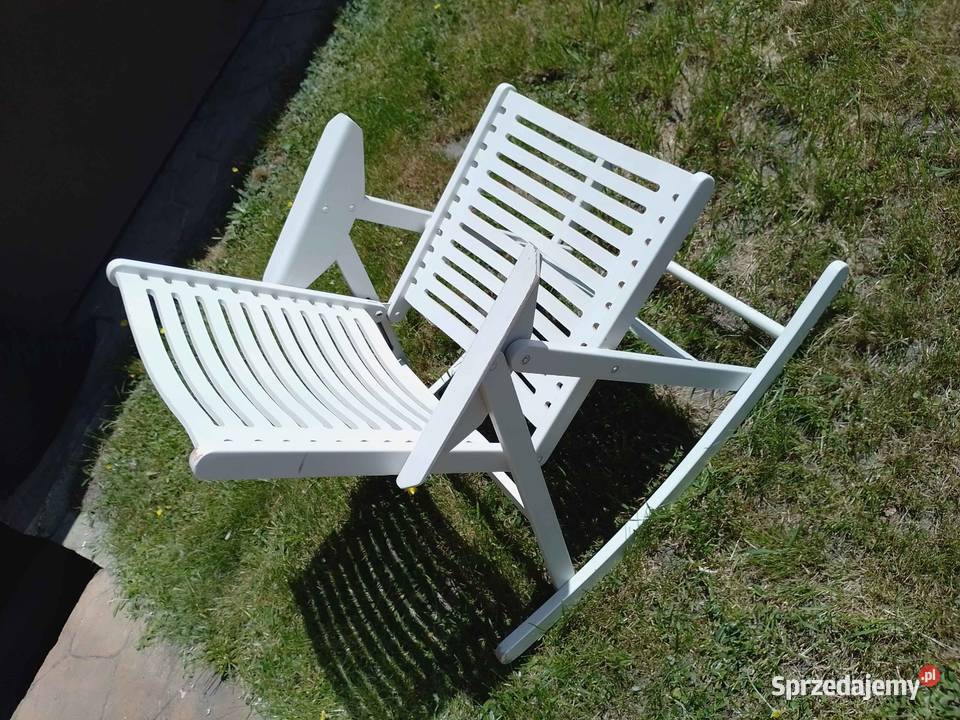 Krzesło bujane składane do ogrodu na taras Krzesła ogrodowe Dębica