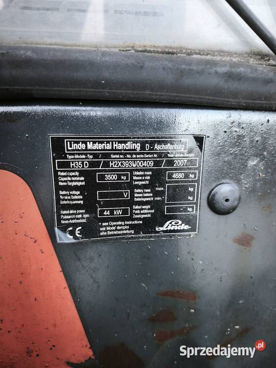 2007 Linde h35 diesel wózek widłowy wozek Wózki widłowe