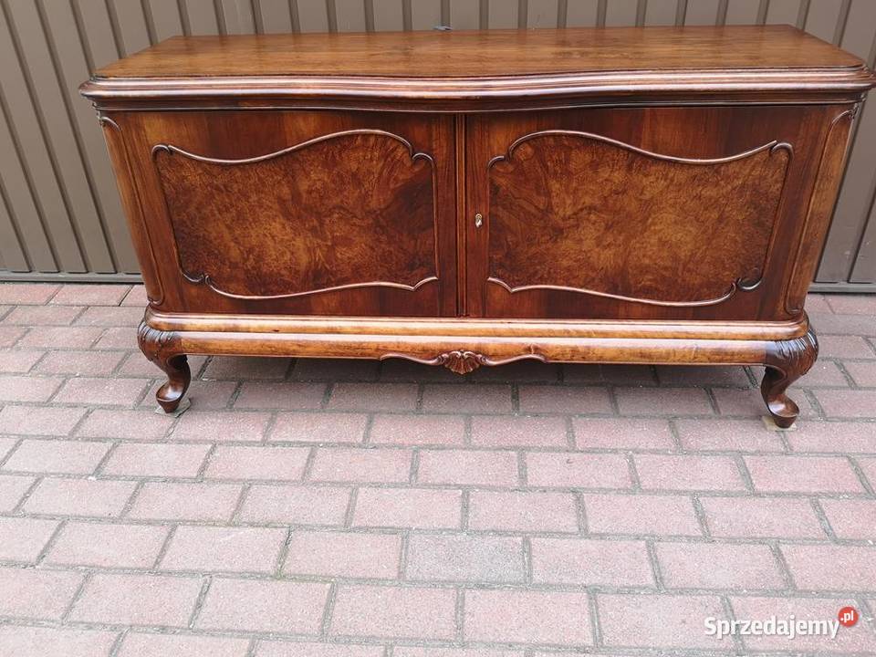 Komoda Niska Ludwik Chippendale Orzech 132 Meble wielkopolskie