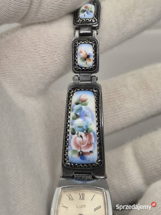 Zegarek koktajlowy ŁuczLuch ceramika Chorzów