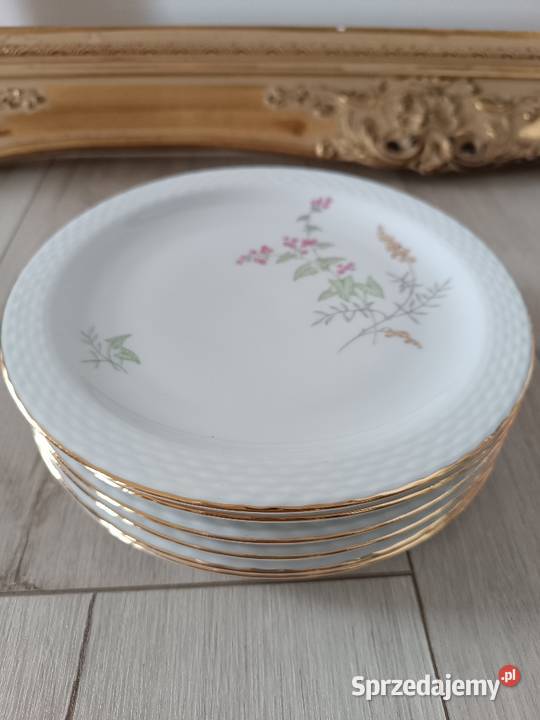 Talerze deserowe 6 sztuk Porcelana i szkło Gorlice
