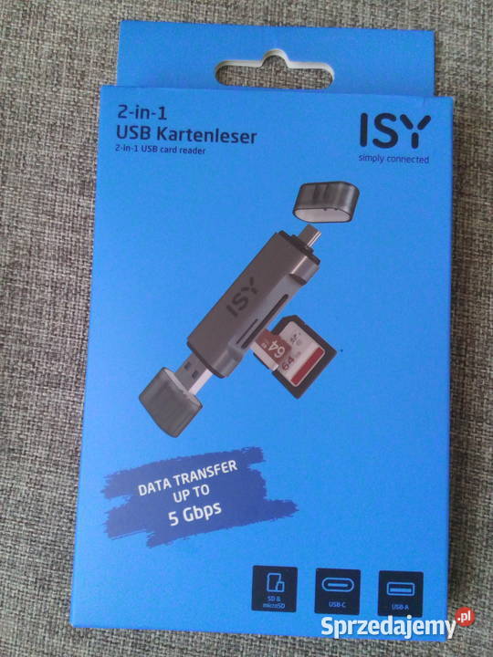 Czytnik kart SD Adapter USB firmy ISY USZKODZONY Częstochowa