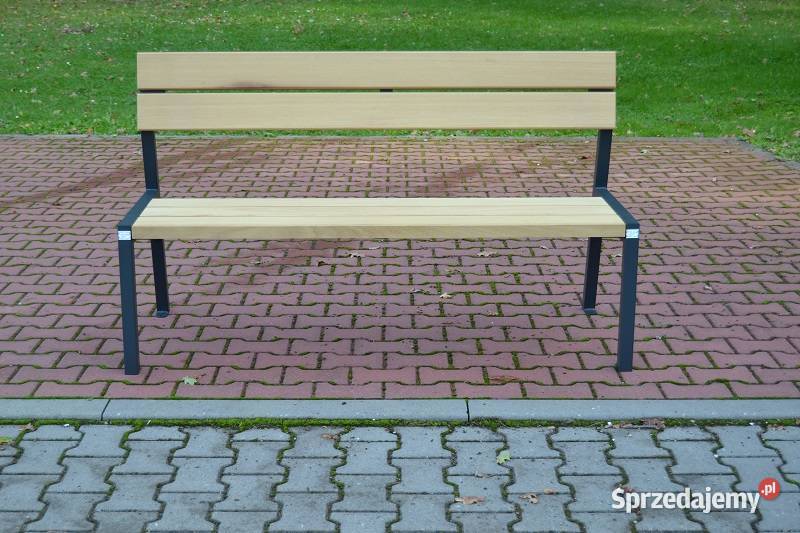 Ławka Parkowa Ogrodowa Miejska z oparciem loft