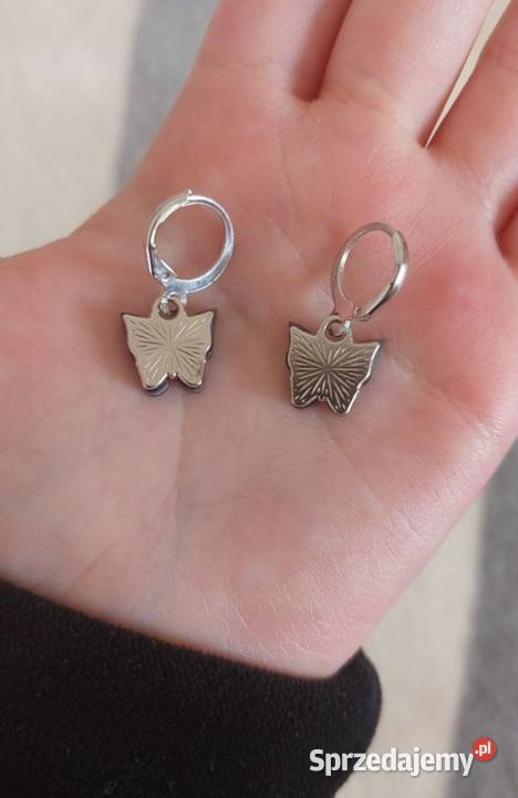 Kolczyki motylki czarne JEWEARILY Częstochowa sprzedam