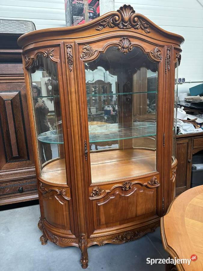 Piękna rzeźbiona ludwikowska jadalnia komoda wielkopolskie Sławoszewek sprzedam