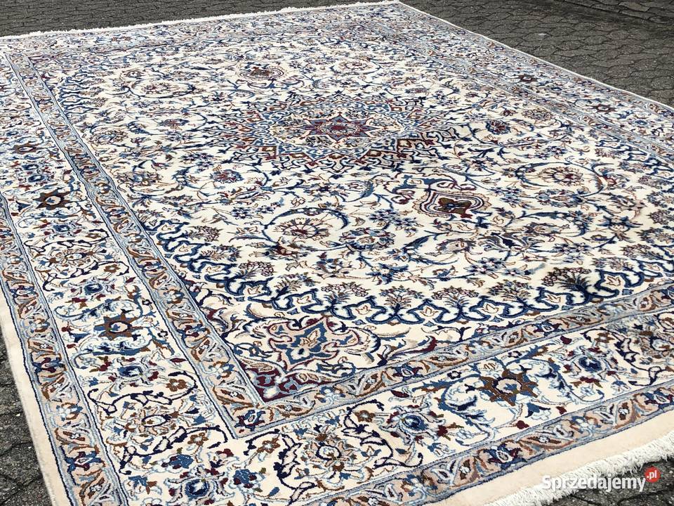 Recznie tkany dywan PERSKI NAIN chodnik bieznik 0.6cm Tuczno