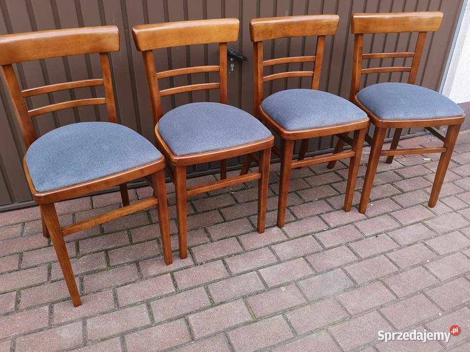 Krzesła PRL Vintage Komplet 4 Sztuki Renowacji Swarzędz