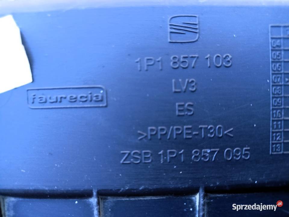 Schowek pasażera seat Leon osobowe Tarnobrzeg