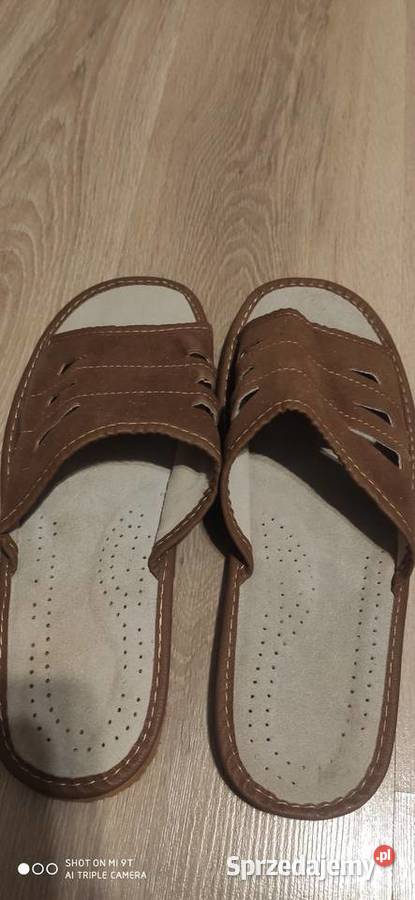 Nowe kapcie męskie skórzane Pozostałe Lublin