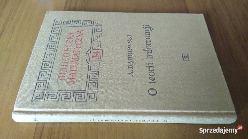 O teorii informacji Andrzej Dąbrowski materiały dla nauczyciela Gdańsk sprzedam