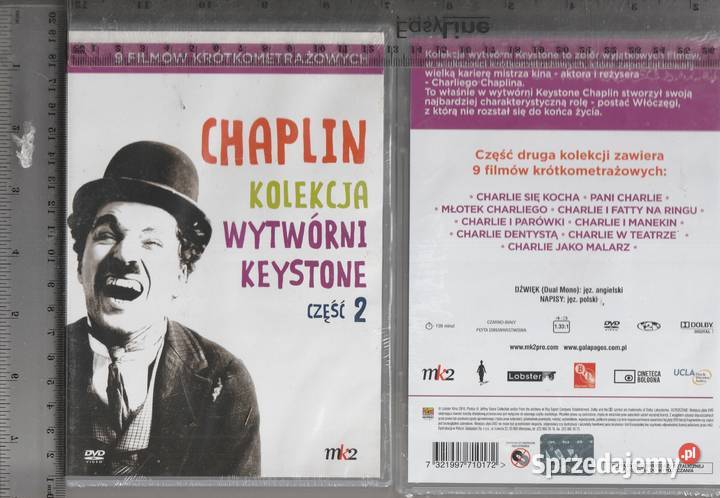 Charlie Chaplin Kolekcja Keystone część 2 DVD Pruszków