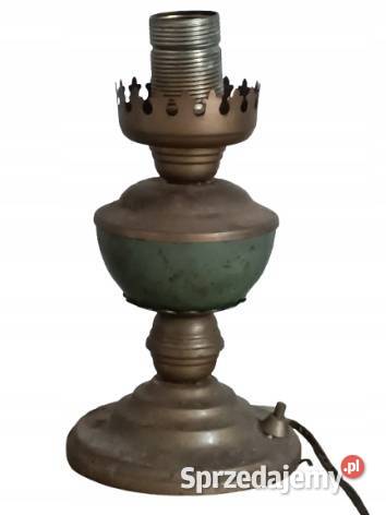 Stara lampka metalowa retro PRL loft vintage podkarpackie Rzeszów