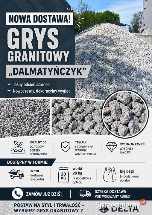 Grys granitowy 16 22 mm LUZ wielkopolskie Września sprzedam