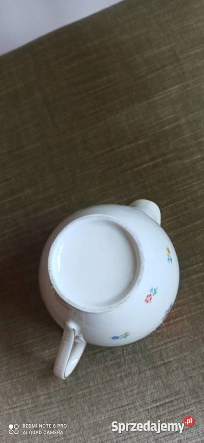 Mlecznik Biała porcelana w kwiatki Gdańsk