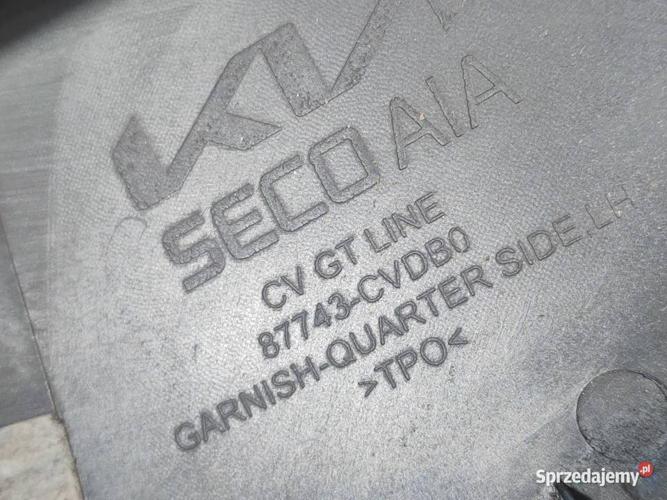 Listwa Błotnika Lewy Tył Kia EV6 GTLine Pleszew sprzedam