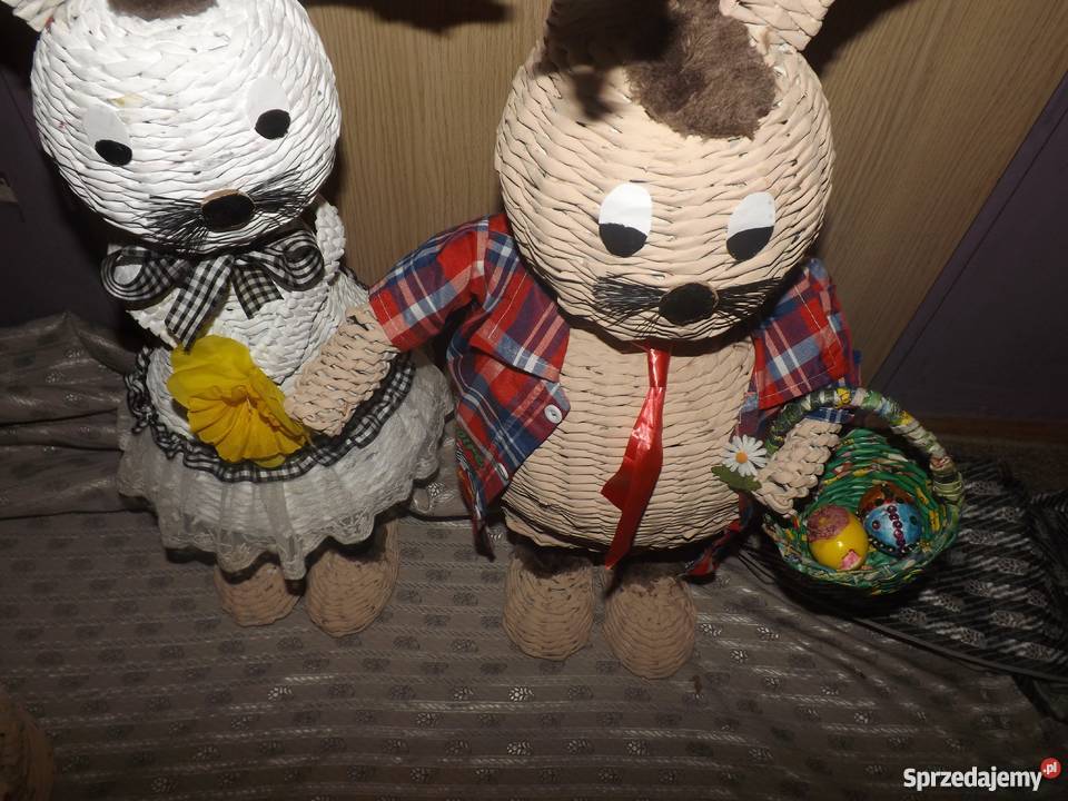 Zając papierowa wiklina inny kolor Lublin