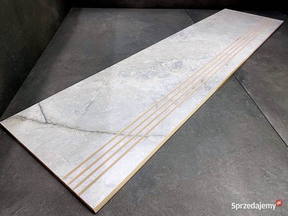 Marmurowe schody stopnica półmatowa 100x30 ryfle Łask sprzedam