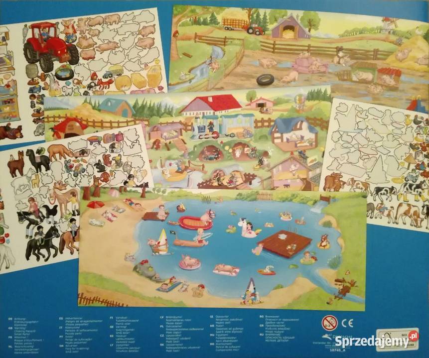 Książka Książeczka Naklejkami Naklejki Wieś Książki dla dzieci małopolskie Mogilany