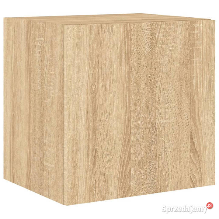 Ścienna szafka TV z LED dąb sonoma 405x35x40 Warszawa