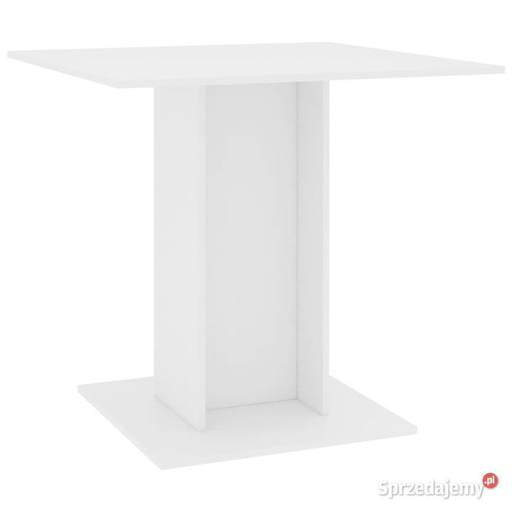Stół jadalniany biały 80x80x75 materiał Warszawa