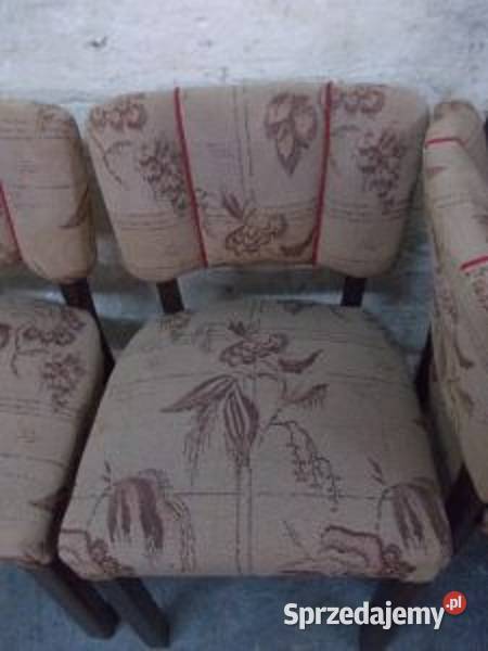 Stare dębowe krzesła na sprężynach sprzedam