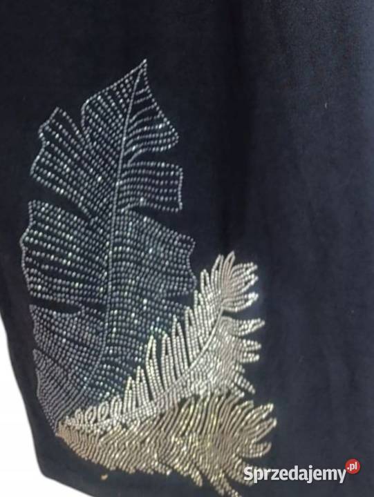 Luksusowa bluzka damska Cekiny koronki kamienie