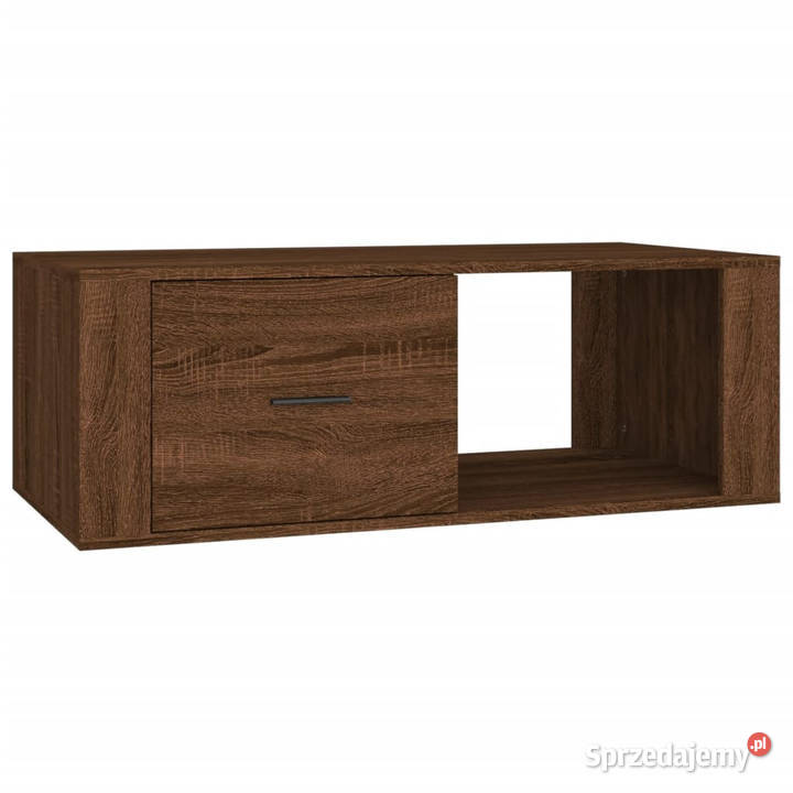 Stolik kawowy brązowy dąb 100x505x35 materiał Warszawa