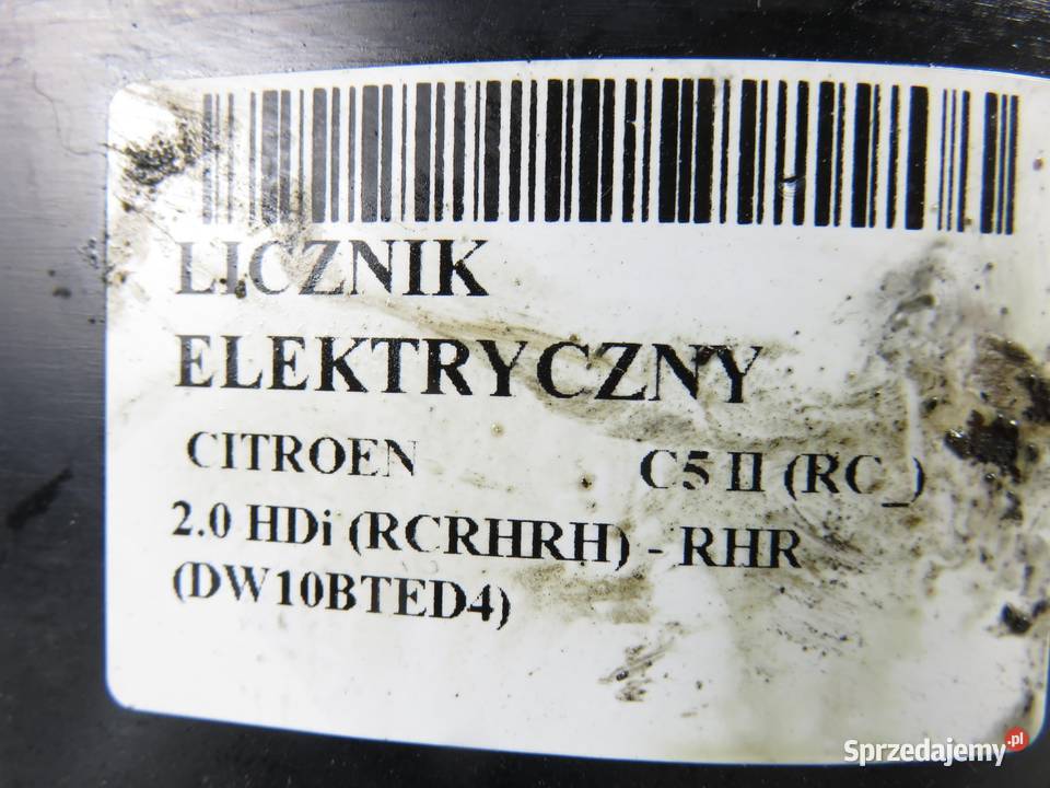 LICZNIK CITROEN C5 II 20 HDi 136 RHR 9655608780