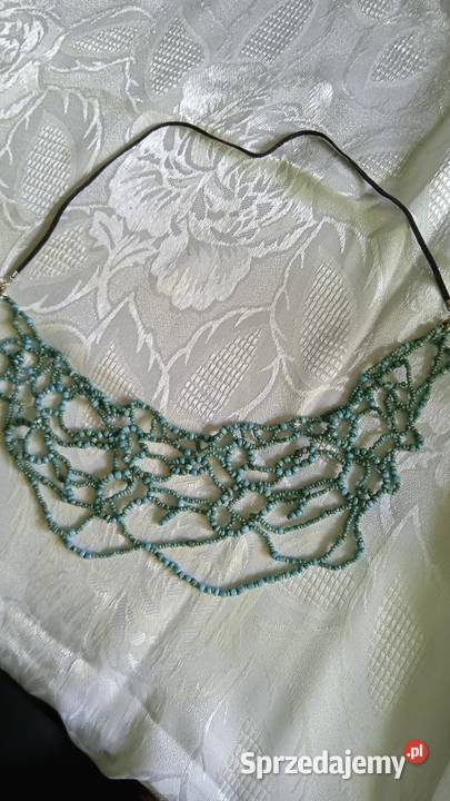 KOLIA NASZYJNIK Z TURKUSOWYCH KORALIKÓW Piła