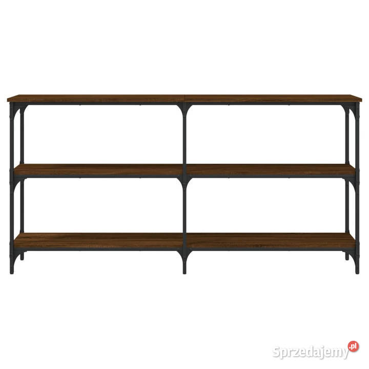 Stolik konsolowy brązowy dąb 150x29x75 WM834109