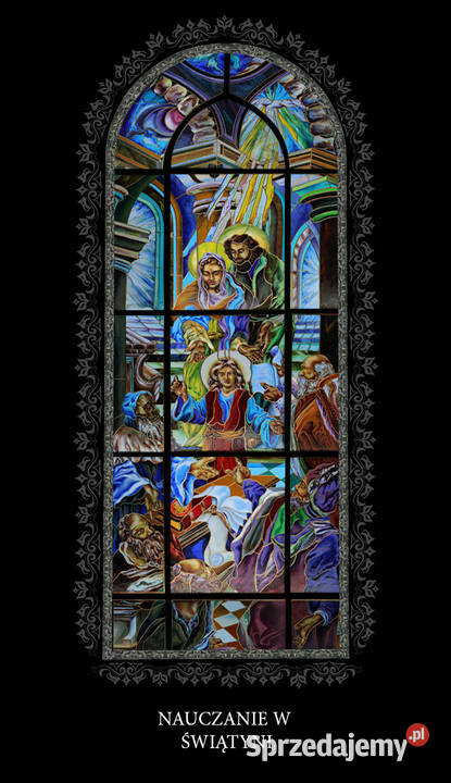 Witraże tradycyjne sakralne projekty montaż śląskie Czechowice-Dziedzice