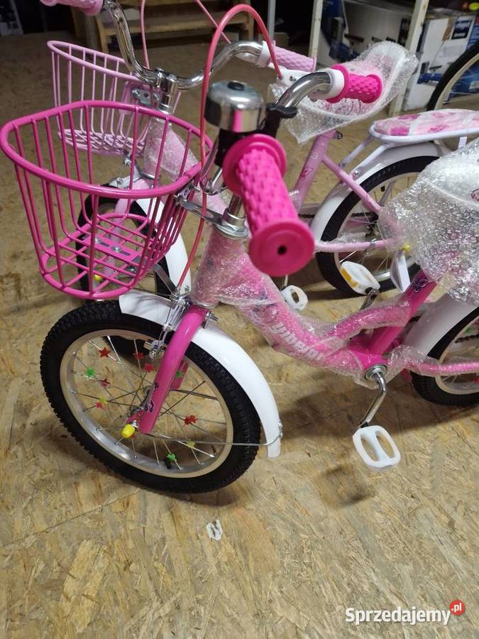 Rower dziecięcy 16 różowy Motylek YIBEIGI 4 Głogowa