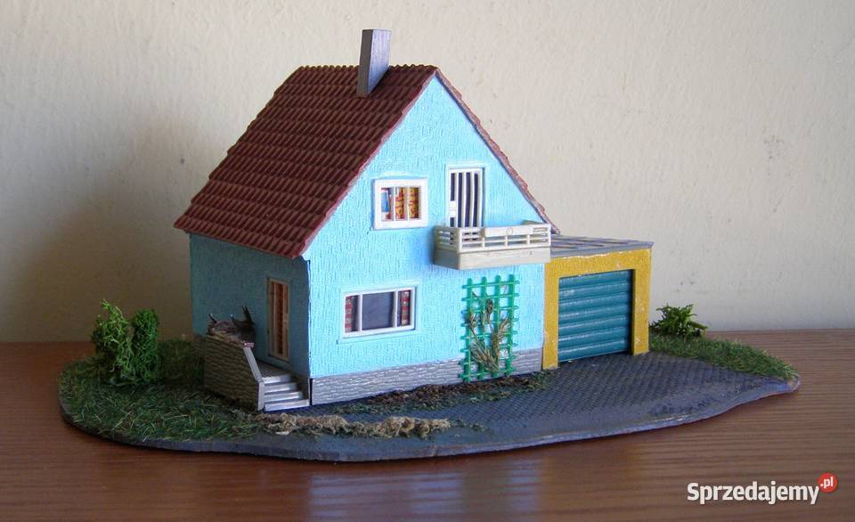 Domek na makietę 26 kolejka skala TT łódzkie Łódź
