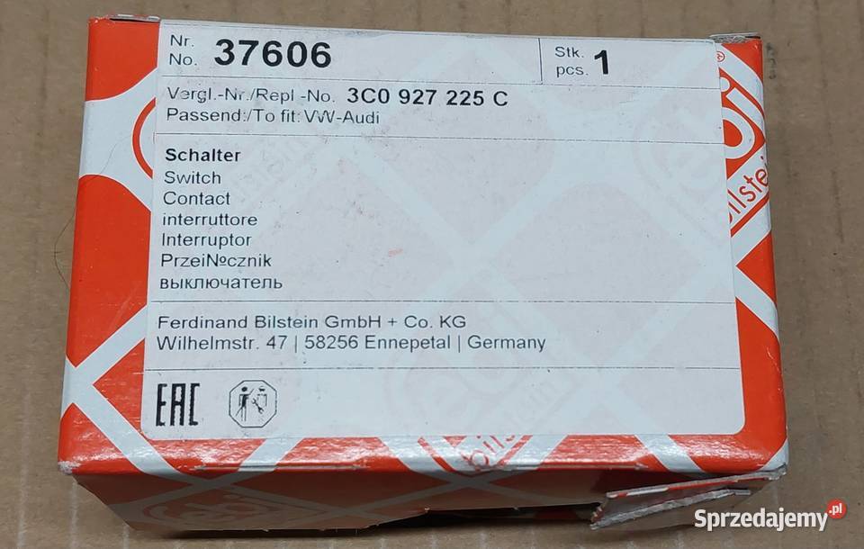 WŁĄCZNIK PRZYCISK HAMULCA RĘCZNEGO VW PASSAT B6 Mielęcin